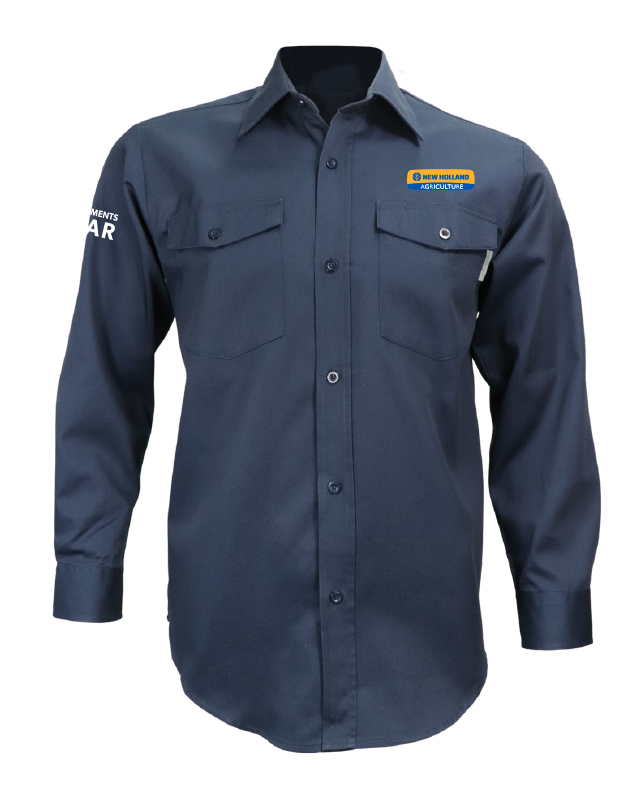 AVANTIS MACHINERIE - 625TALL chemise de travail boutons plastique M.L. unisexe (MARINE) - 12450 (AVG) + 12871 (MD)